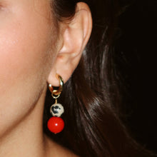 Load image into Gallery viewer, Coral & Dalmatian Dangles