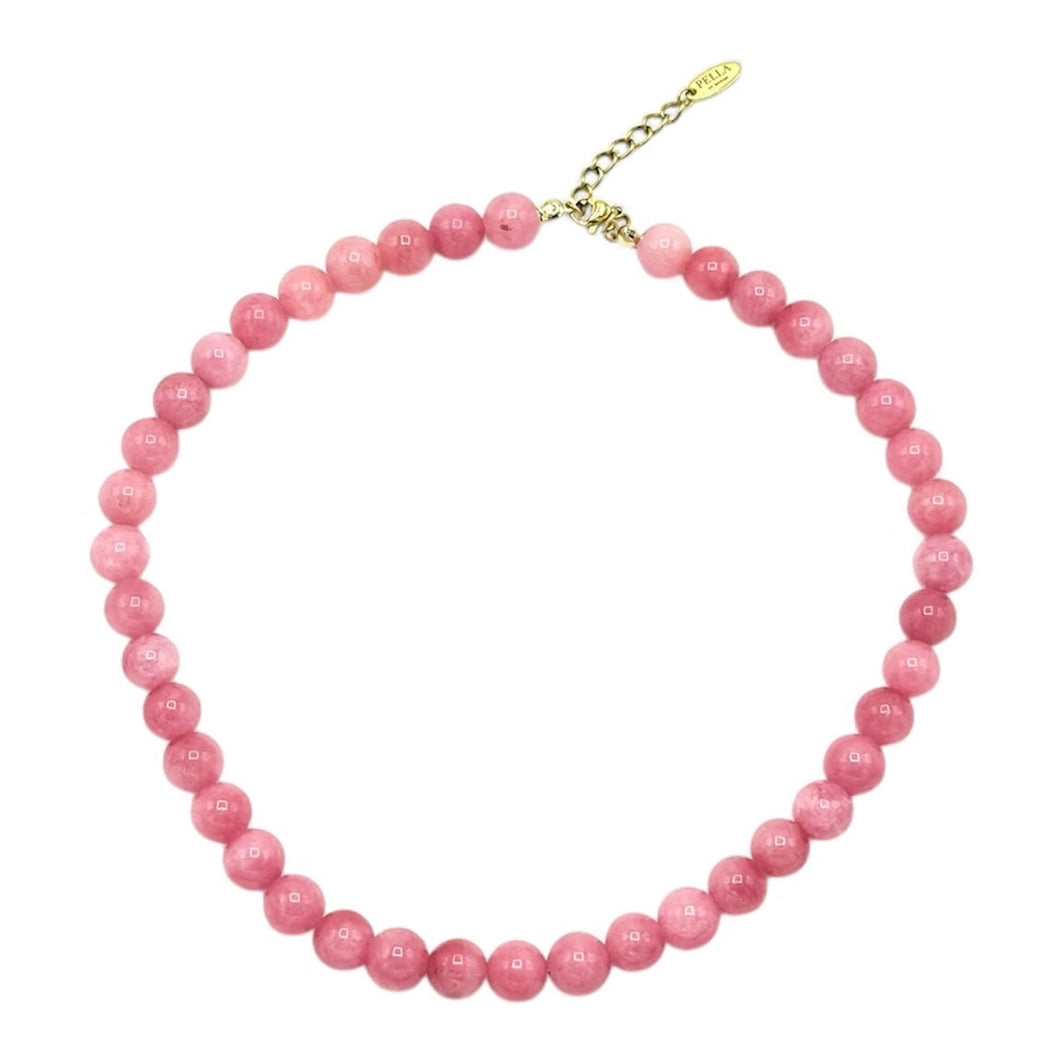 Pink Tourmaline Necklace - 10mm