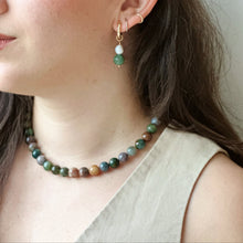 Load image into Gallery viewer, Moss Agate Necklace - 10mm
